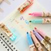 6Pcs Cartoon Capybara Highlighters Set Cute Creative Mini Painting Marker Pens Office Supplies Student Stationery Gifts