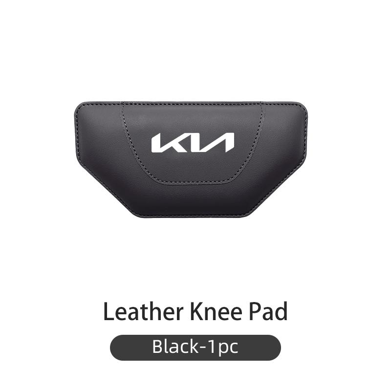 AANT1 Car Leather Leg Knee Cushions Armrest Elbow Pad Accessories For KIA Stinger Optima Cerato Venga Forte Spectra Sedona