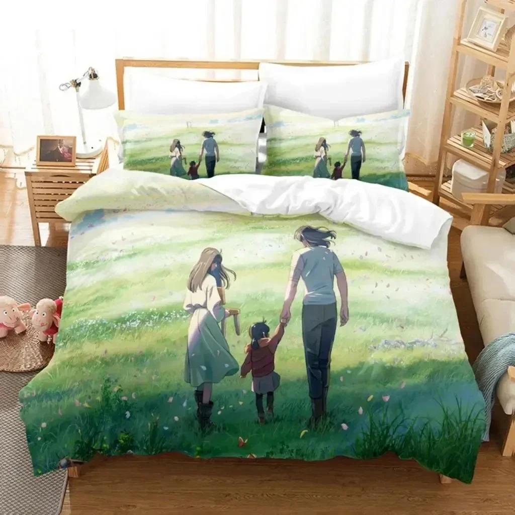Anime Movie Suzume No Tojimari Comfortable Duvet Quilt Cover Pillowcase Bedding Set Children Bedroom Decoration Home Textile