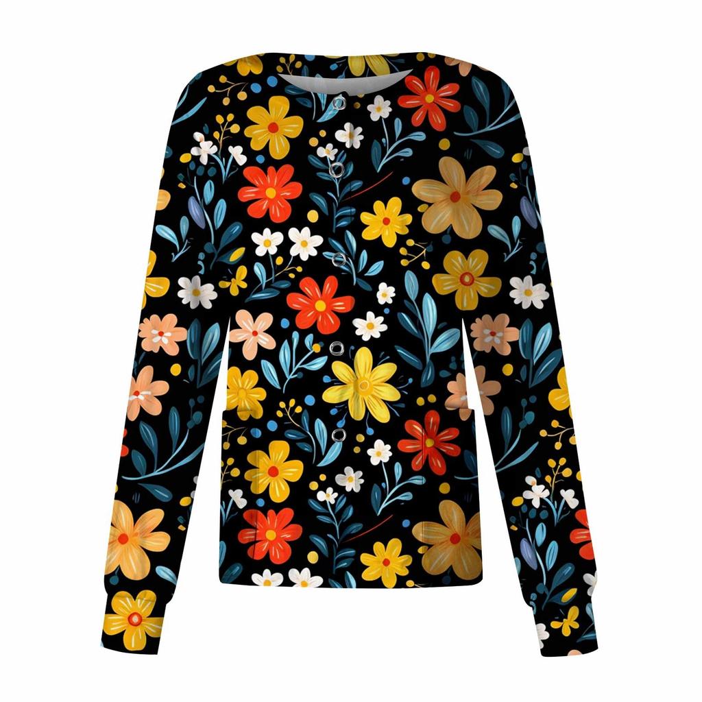 Женский однобортный защитный комбинезон с длинным рукавом и карманом, рабочий воротник-стойка, кардиган, куртка, топ