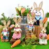 35cm Straw Rabbit Straw Woven Bunny Decoration Ornament Easter Holiday Decors Sculptures & Statuette Yard Party Home Supply