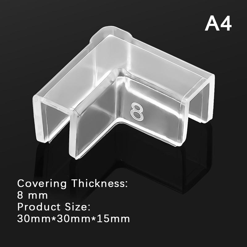 4 шт./компл. силиконовый прозрачный клей для защиты углов аквариума от столкновений