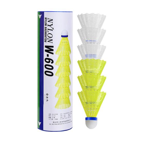 6 шт. в упаковке нейлоновых воланов для бадминтона, воланы из нейлона, мячи для бадминтона для тренировок в помещении и на открытом воздухе