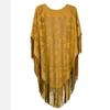 Camel Suede Floral Hollow Out Fringe Tassel Shawl Women Vintage Capes Ponchos Autumn Bohemian cardigan Cloak Boho Capes
