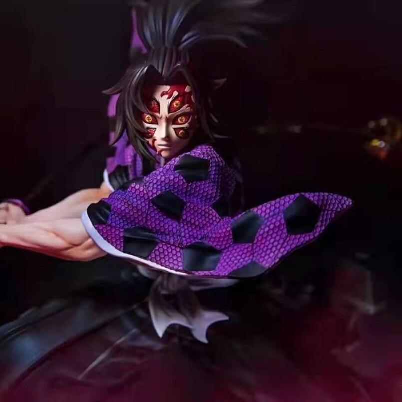 28cm Anime Demon Slayer Figure Gk Black Death Mou Pvc Action Figure Toys Collectible Model Toys Kid Gift