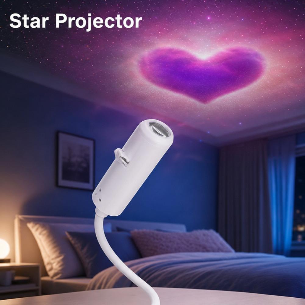 USB-проектор 'Звездное небо' с четким изображением, регулируемой яркостью, сенсорным управлением, 2-в-1: ночник и проектор звезд