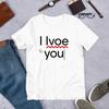 230 Gsm 100% Cotton Misspelled I Love You Y2K Funny Meme Shirt Ironic Shirt Weirdcore Clothing Shirt Joke Gift Oddly Specific Valentines Day Heart