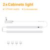 Kitchen Under Cabinet Sensor LED Lighting Kit Linkable LED Bar Light Hand Sweep Dimmable Switch Counter Shelf Workbench Closet