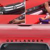 For Sticker Black Silver Outlander Car Hood Sticker Emblem For Outlander Car Style Hood Sticker