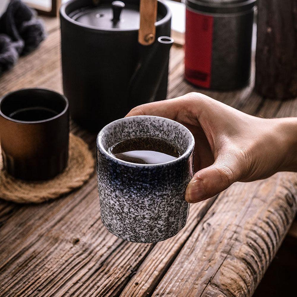 Азиатская керамическая чашка для чая без ручки, ручная работа, каменная керамика, кружка для воды, чашка для чая, посуда для напитков