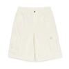 New MLB Denim Collection New York Yankees Basic Cargo Denim Shorts Women's Cream 3FDPB0453-50CRS