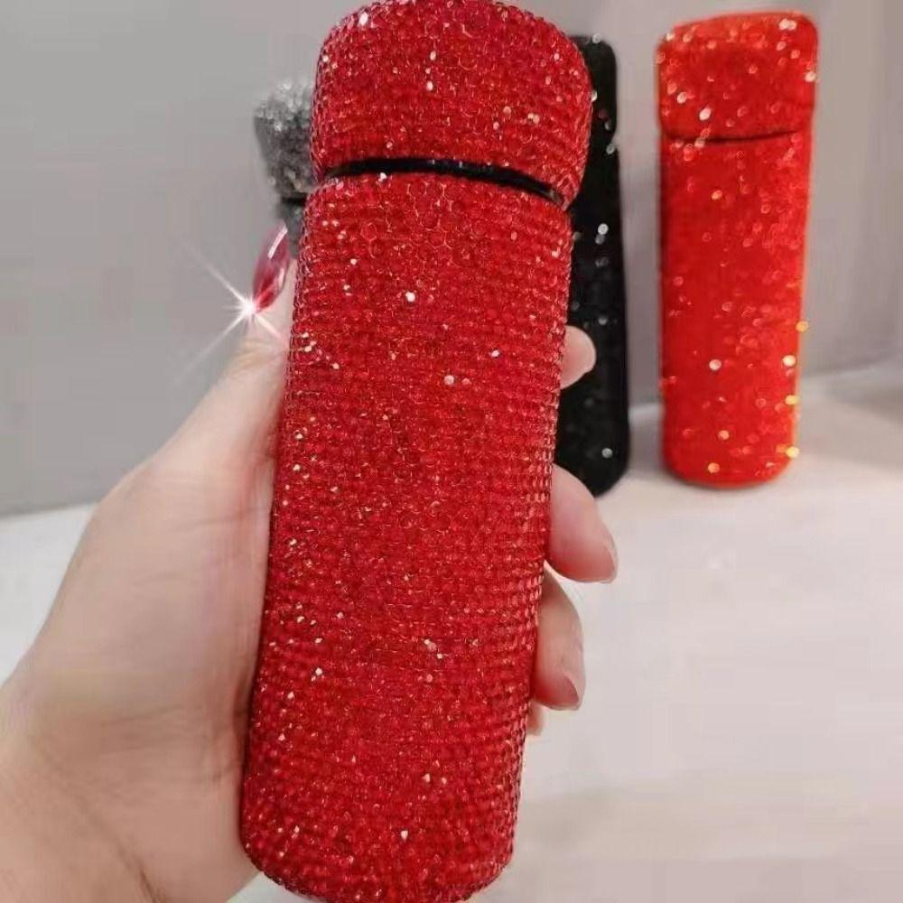 Креативная Алмазная Бутылка для Воды Портативная Блестящая Стразами Мини Термокружка Изысканная 150 мл Многоразовая Бутылка для Воды