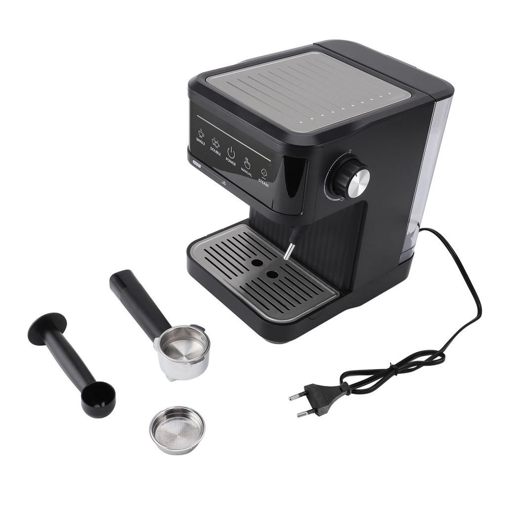 20Bar Coffee Machine 850W Stainless Steel Semi Automatic Coffee Maker Brewer with Grinder Tamper