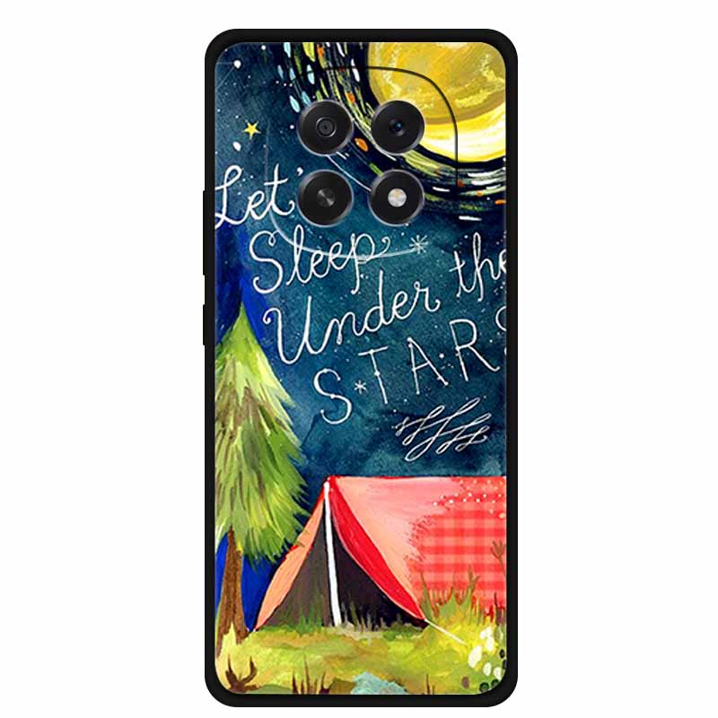 For Oppo A5 5G Phone Case 3D Relief Emboss Flowers Back Cover Black TPU Silicone Soft Case For Oppo A 5 PKQ110 Cases 6.7" Fundas
