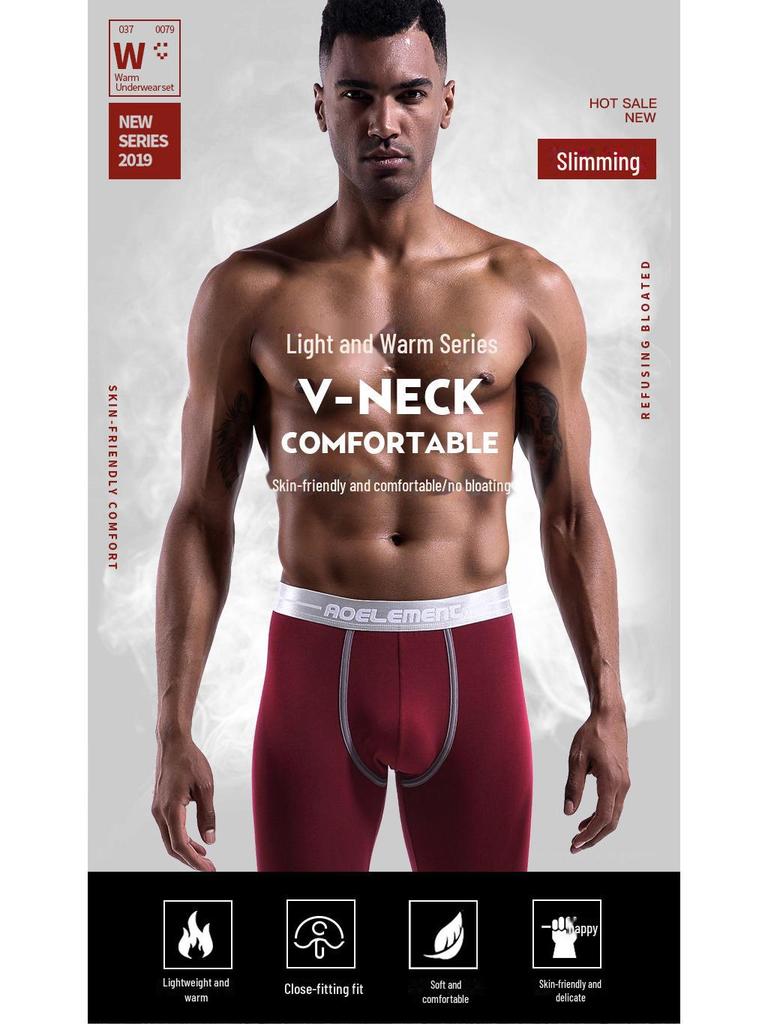 Мужские облегающие леггинсы со средней посадкой: Тонкие хлопковые брюки Nine-Point осень/зима