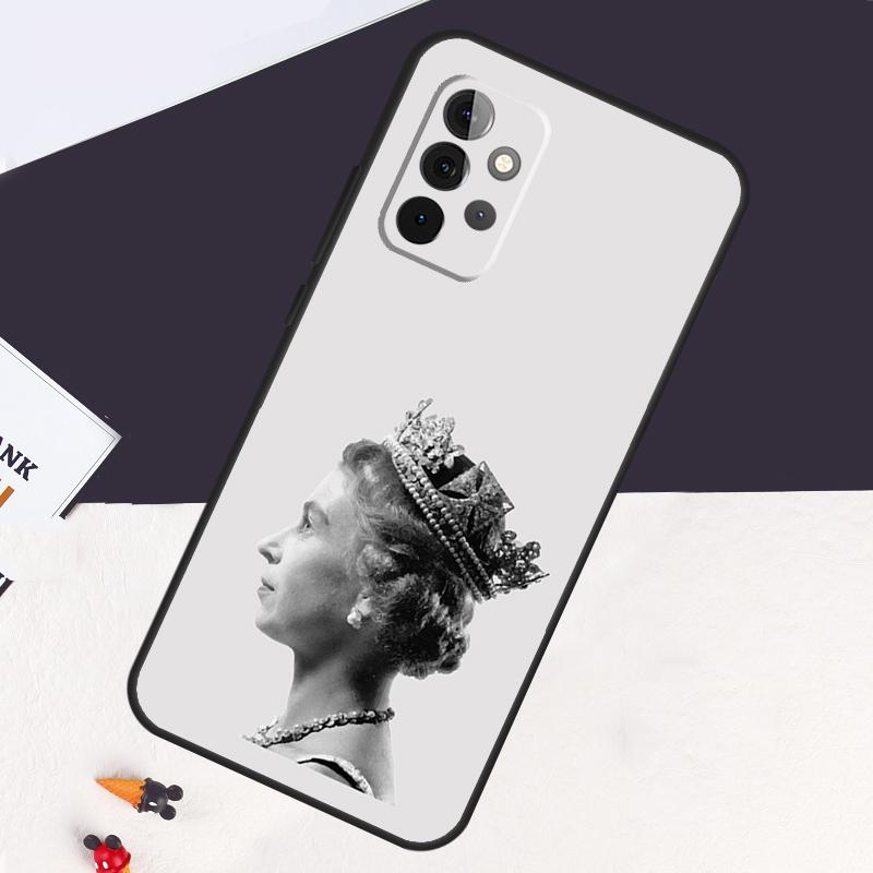 England Queen Elizabeth II Case For Samsung Galaxy A05 A06 A26 A16 A56 A36 A22 A32 A52 A54 A34 A14 A55 A15 A53 A33 A35