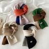 Wraps Patchwork Color Scarf Neckwarmer Winter Neck Scarf Soft Cashmere Shawl  Female/Girls