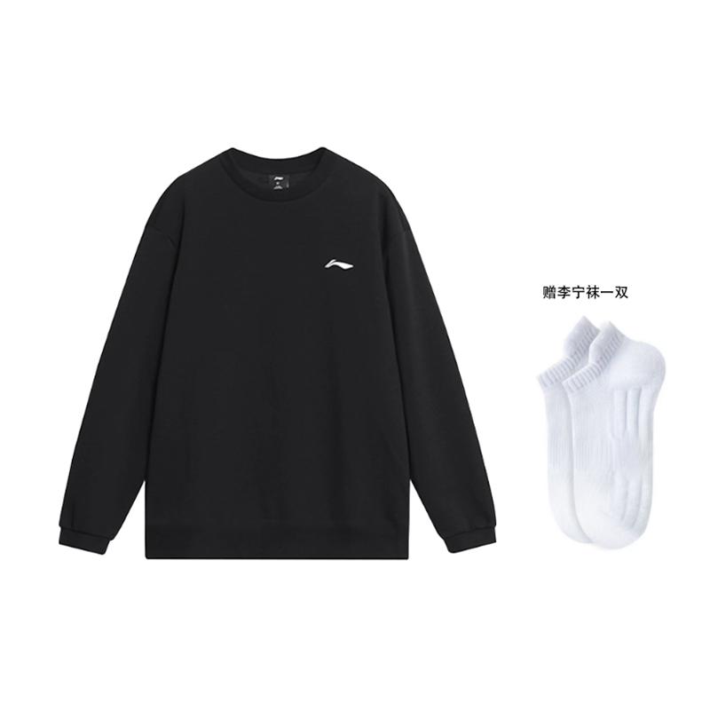 Мужские футболки Li Ning с круглым вырезом, средняя посадка YTLV061-1