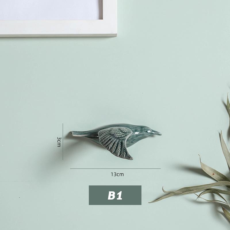 3D Керамические Птицы Настенный Подвесной Кулон Домашние Украшения Декор для ТВ-фона Ремесла Декор для Подвешивания в Гостиной Ручная работа