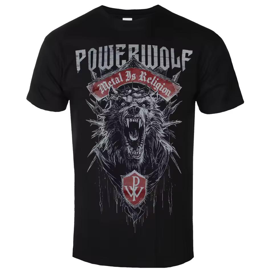 Powerwolf - Футболка с принтом герба Хаоса - Повседневная футболка в стиле пауэр-метал группы - Подходит как для мужчин, так и для женщин