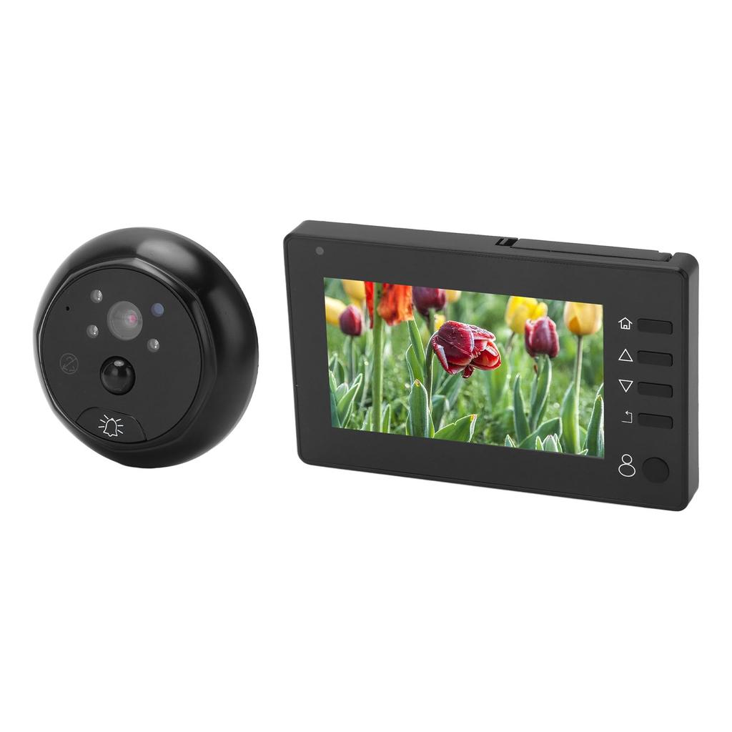 Digital Peephole Viewer Video Doorbell Camera 4.3in Indoor Monitor PIR Motion Detection Night