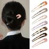 1/3Pcs French Style Hair Pins U-Shaped Large Hair Sticks Versatile Styling DIY Hairstyles Acetate Hair Forks Hair Accessories
