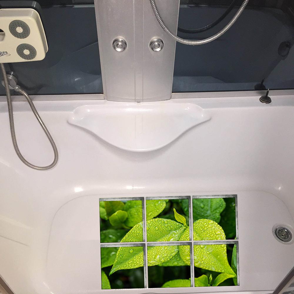 Креативная 3D Ванная Трехмерная Экологически чистая Наклейка на стену Ванна Самоклеящаяся Нескользящая Наклейка Детская Ванная Водонепроницаемая