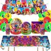 Mario Movie Kids Birthday Party Decoration Banner Tableware Supplies