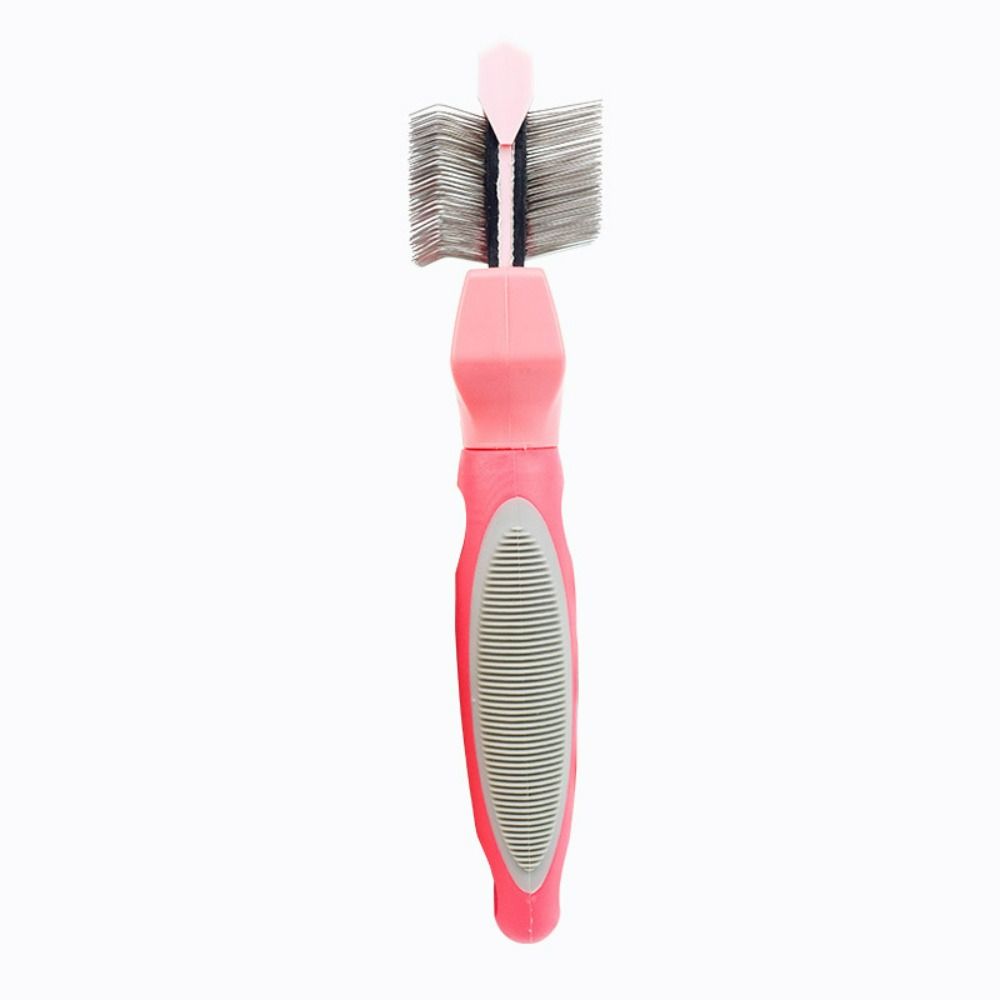 Stainless Steel Pet Hair Brush Double Sided Pet Hair Cleaning Comb Pet Hair Detangling Comb Cats
