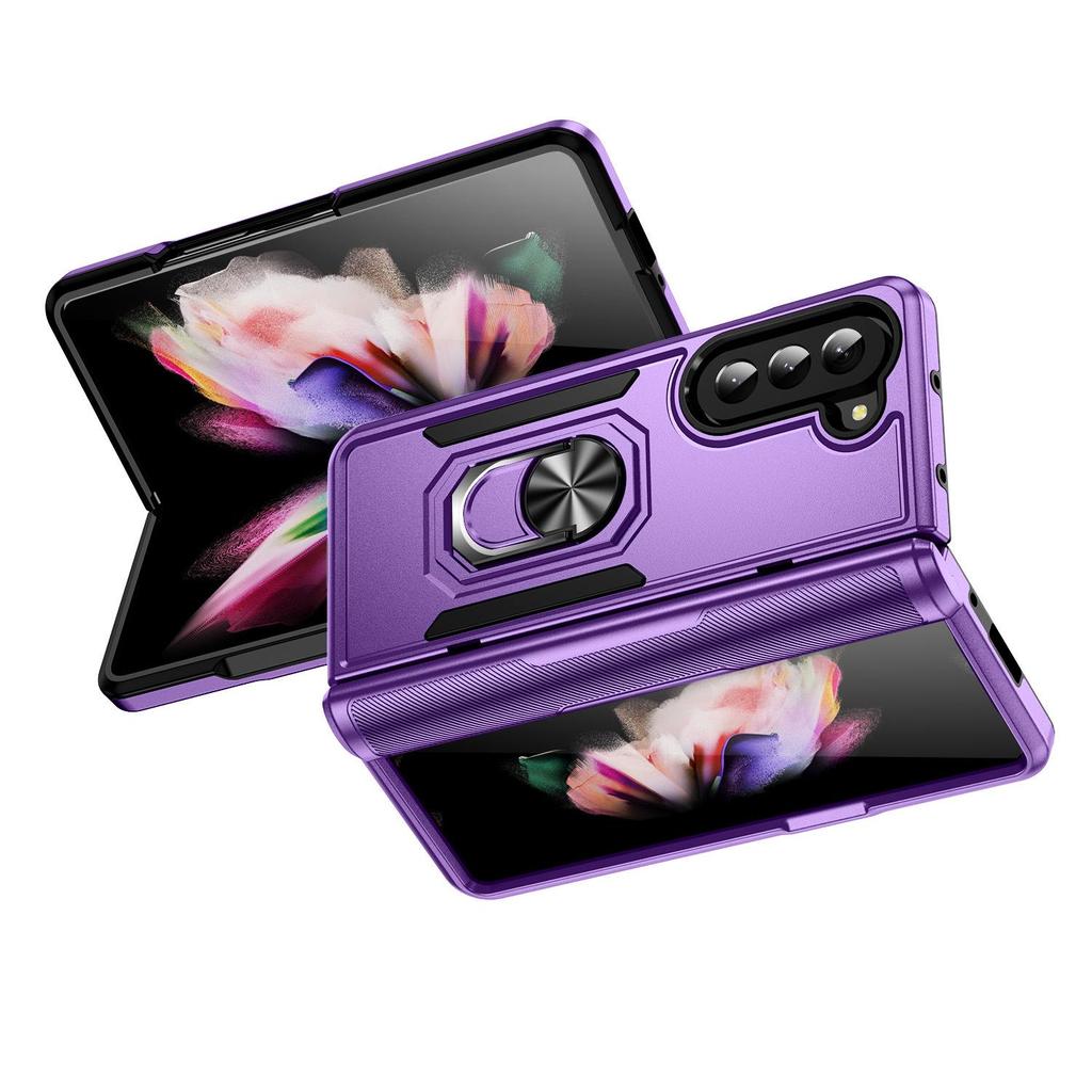 Полностью защитный чехол для телефона Samsung Z Fold5 и Z Fold4 с держателем-кольцом