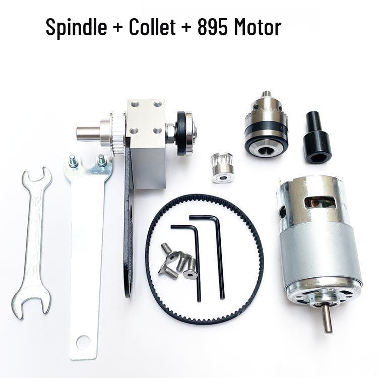 DIY Mini Table Saw: Multifunctional Unpowered Spindle with Detachable Bearing Seat