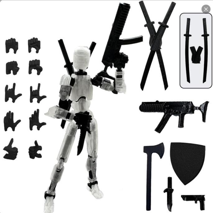 Dummy 13 Action Figure Assemble Well Titan Multi-articular Robot 3D Printer Movable Stress Relief Decompression Birthday Gift