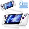 3pcs Handheld Console Screen Protector HD Tempered Glass for Asus ROG Ally Anti Fingerprint