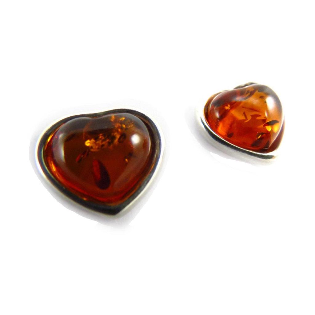 Les Trésors De Lily [J5625] - Amber 'Love' Silver Earrings