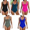 European & American Plus Size One-Piece Swimsuit for Women