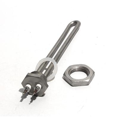 Низкое напряжение постоянного тока, 12 В/24 В/48 В, солнечный водонагреватель, 1 дюйм, BSP, нагревательный элемент с гайкой, длина 200 мм, 300 Вт/600 Вт, 304SUS