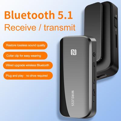 Bluetooth 5.0 Aux Адаптер Беспроводной Донгл NFC TF Карта 3.5мм Jack Громкая Связь Для Телевизора ПК Динамика Автомобильный Комплект Аудио Приемник Передатчик