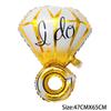 Diamond Ring Balloon Helium Foil Balloons Valentine 'S Day Party Wedding Decorations Birthday 