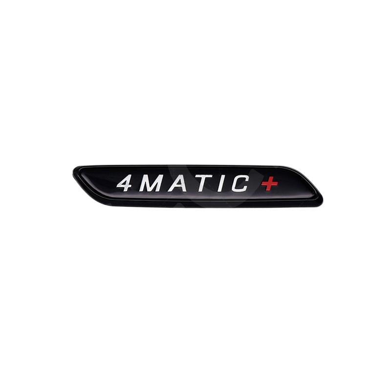 2Pcs 3D ABS 4Matic 4 Matic+ Letter Word Emblem 4Matic Car Fender Logo Stickers Rear Trunk Tailgate Decals Badge Car Accessories