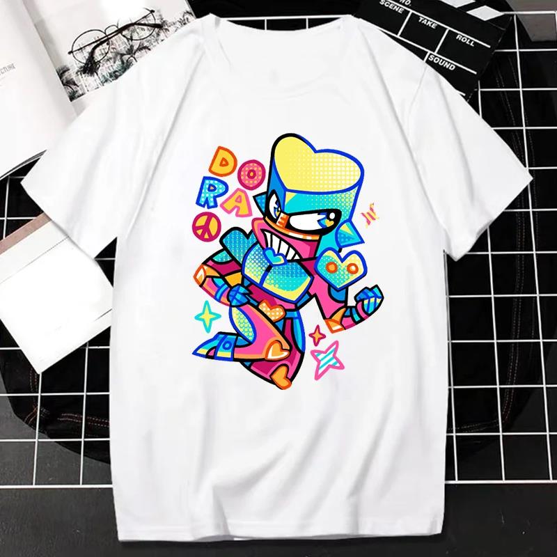 Japanese Anime JOJO Bizarre Adventure Graphic Print T Shirt Unisex Unisex Fashion Streetwear Short Sleeve Plus Size T Shirt Unisex