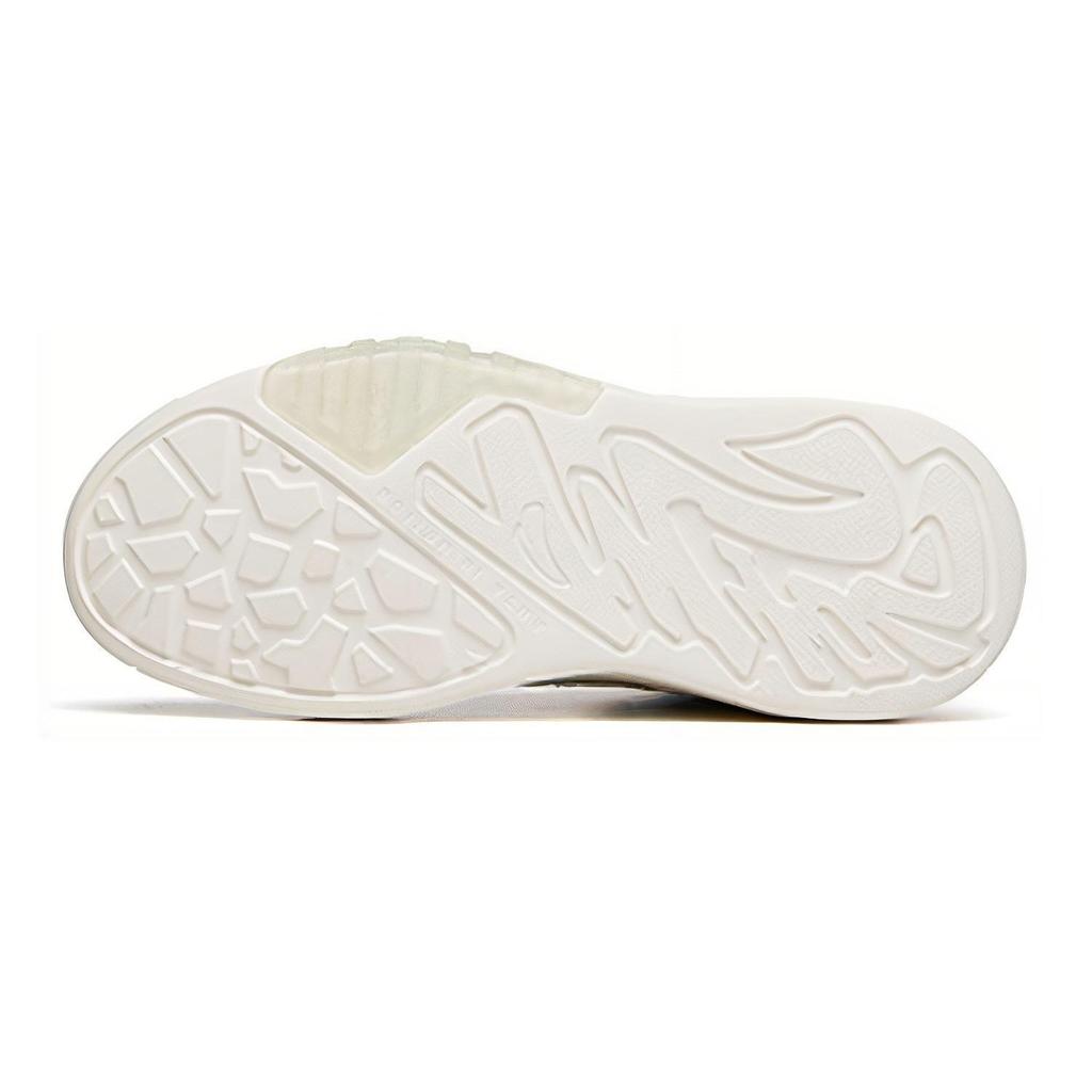 Anta Kids Lifestyle Series Comfortable Daily High-Top Skate Shoes Kids Sneakers White Red 322148089-2