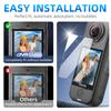 Tempered Glass Screen Protector for Insta360 X4 Air - Anti-Scratch Anti-Fingerprint HD Clear Film for Action Camera