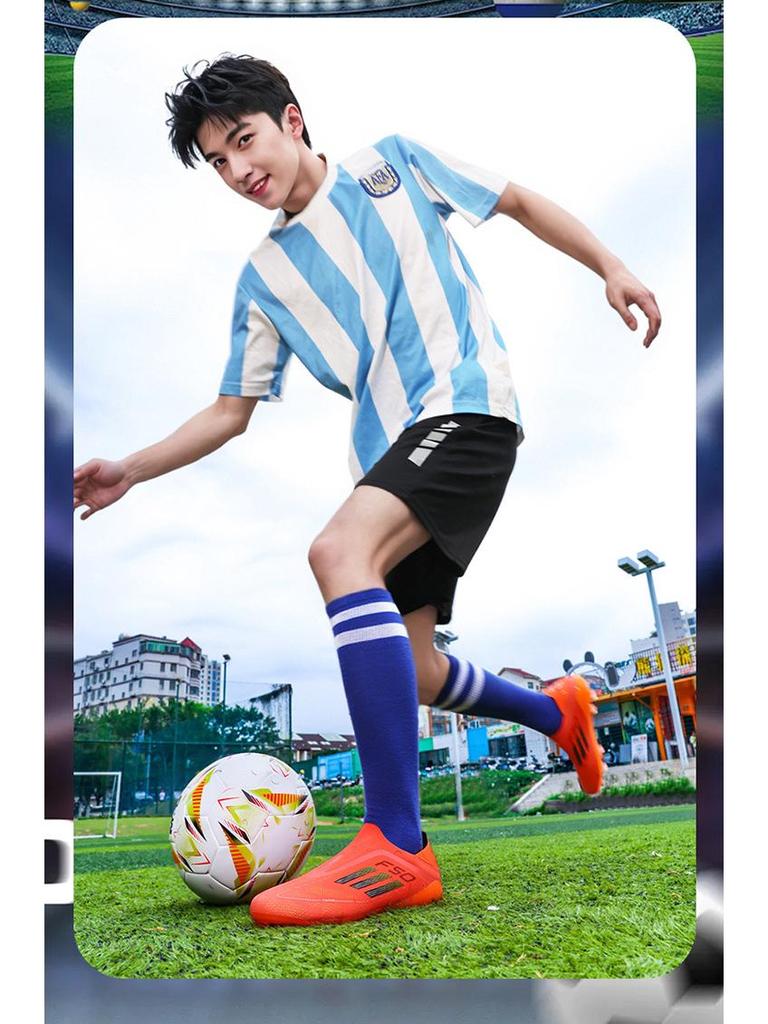 Унисекс футбольные бутсы AG с длинными шипами для взрослых - Обувь для занятий спортом на открытом воздухе