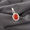 Carnelian 925 Solid Sterling Silver Pendant, Handmade Gemstone Pendant, Gifts For Friend Bohemian Pendant For Love