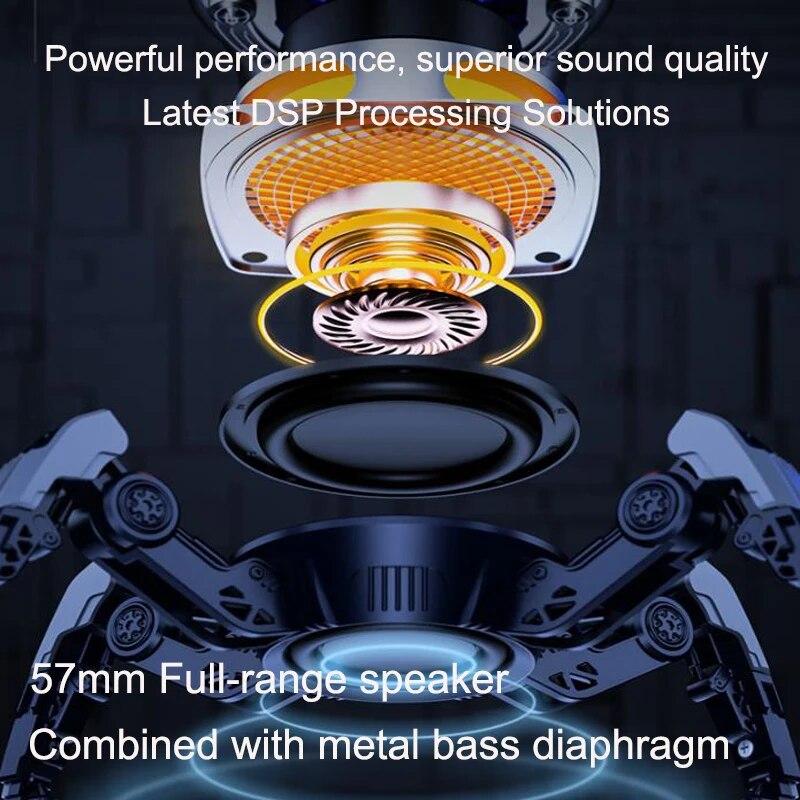 Conelz Mecha беспроводной Bluetooth-динамик звук свет ритм сабвуфер TWS стерео AudioHIFI динамик