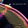 Foldable Mesh Fishing Nets Head Fishing Scoop Landing Net Fishing Hand Net  Outdoor Fish Catching