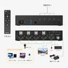 KCEVE 4K Бесшовный KVM 4 в 1 Функция переключения Переключение в 1 Горячая клавиша HDMI KVM Совместное использование клавиатуры и мыши с 4 Совместимый с с Переключатель разделения экрана,