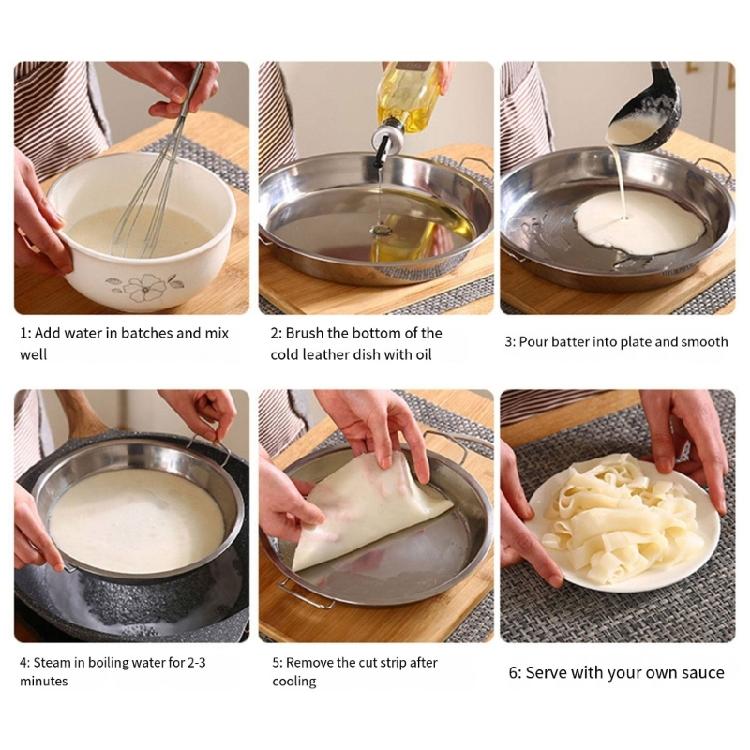 2 шт. Круглая паровая тарелка из нержавеющей стали, охлаждающий поднос, ручные формы для Лянпи, металлическая посуда, инструмент для приготовления пищи