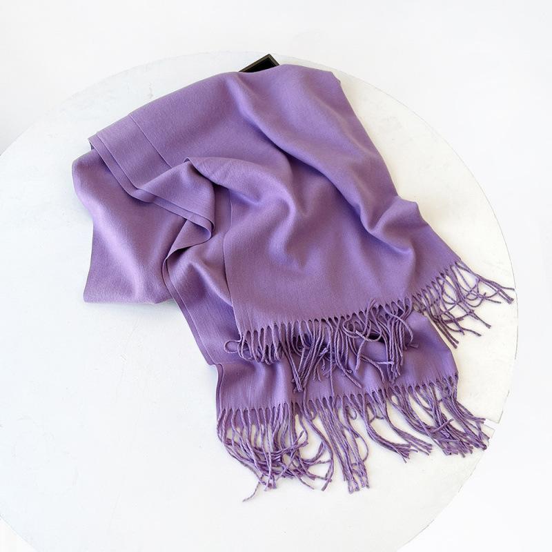 Wholesale autumn and winter warm scarf cashmere solid color gift scarf shawl new imitation cashmere scarf women