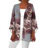 Women's Casual Fashion Printed Lightweight Medium Length Jacket Cardigan